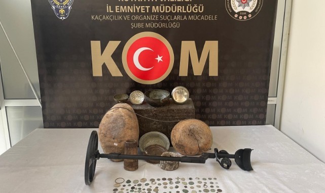 Kütahya'da tarihi eser kaçakçılığı operasyonu: 5 gözaltı