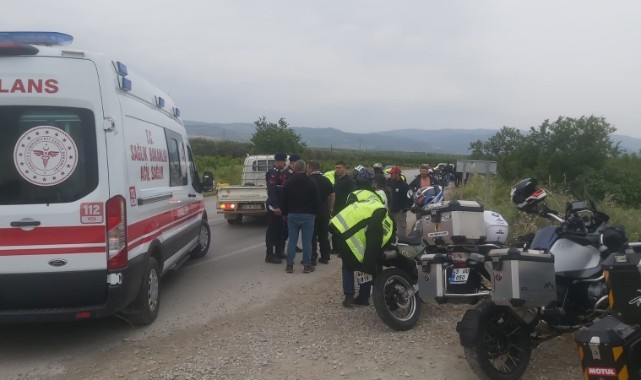 Motosiklet su kanalına çarptı: 1 ölü, 1 yaralı