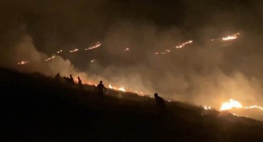 Şanlıurfa'da gece saatlerinde yangın!