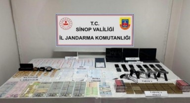 Sinop'ta tefecilik yapan suç örgütü çökertildi