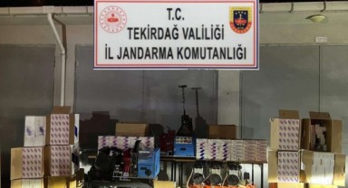 Tekirdağ'da kaçak sigara operasyonu