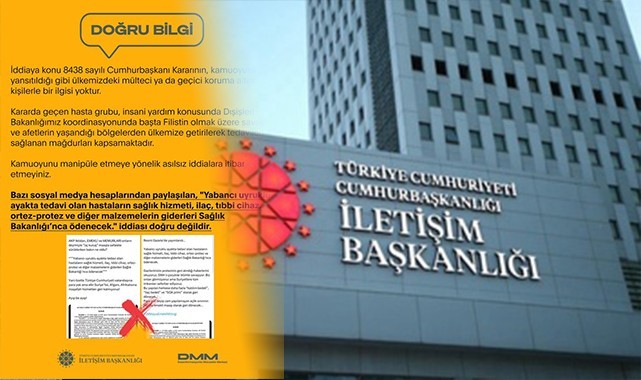 Yabancıların tedavi giderleri ücretsiz mi olacak? Cumhurbaşkanlığı'ndan yanıt