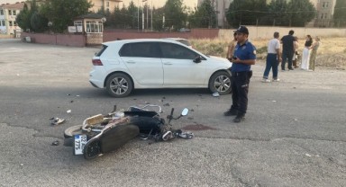 Adıyaman’da otomobil ile motosiklet çarpıştı! Sürücü ağır yaralandı