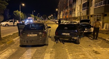 Ani fren yapan sürücü otomobille çarpıştı: 6 yaralı