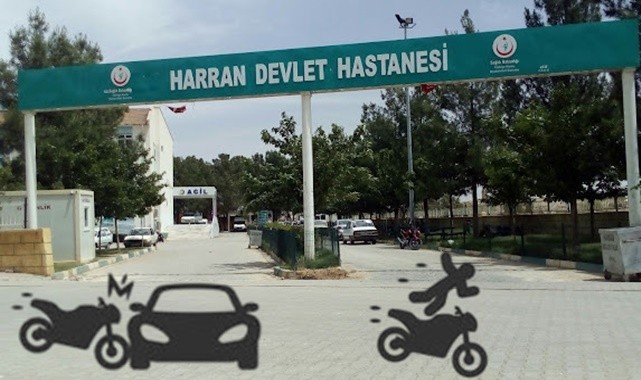 Harran'da otomobil ile motosiklet çarpıştı: 2 ağır yaralı