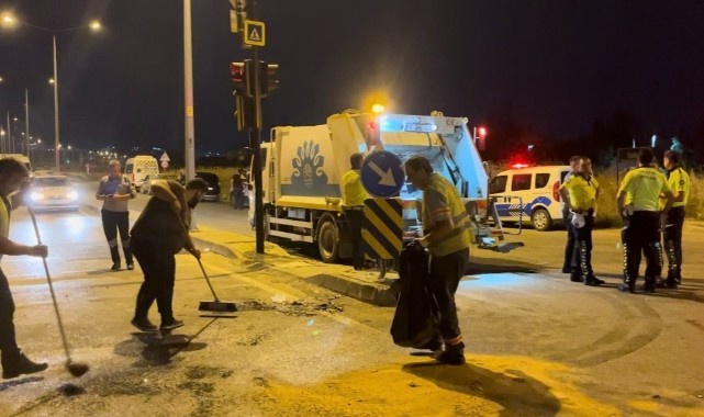 İşçileri taşıyan servis ile kamyonet çarpıştı: 8 yaralı