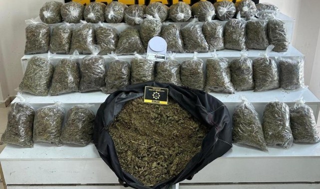 Komşu ilde 56 kilo esrar ele geçirildi