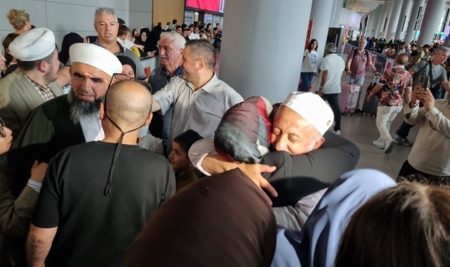 Kutsal topraklardan yurda dönüş başladı