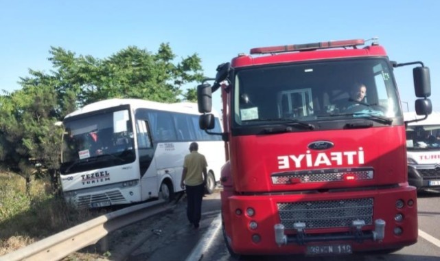 Lüleburgaz’da 8 araç kazaya karıştı, 19 yaralı