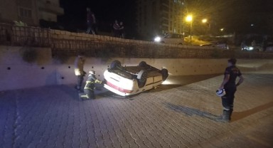Mardin’de otomobil takla attı: 3 yaralı