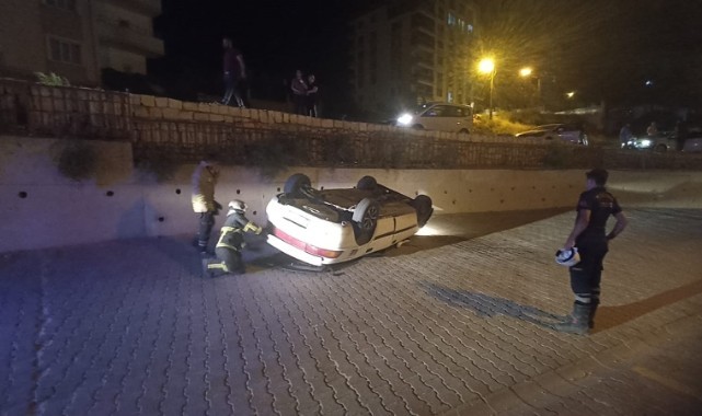 Mardin’de otomobil takla attı: 3 yaralı
