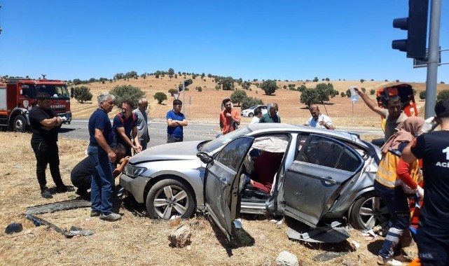 Mardin’de trafik kazası: 1’i ağır, 5 yaralı