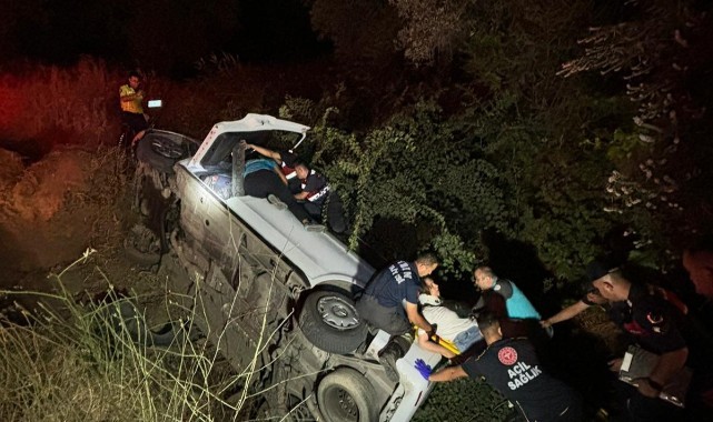 Otomobilin şarampole devrildi: 5 yaralı