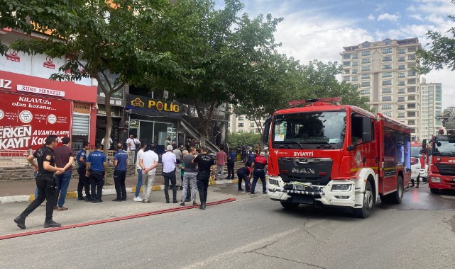 Şanlıurfa'da bir iş yerinde yangın