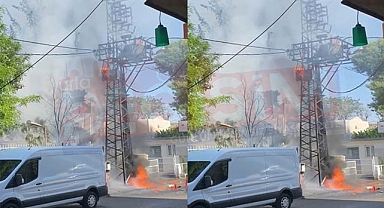 Şanlıurfa'da elektrik trafosu bomba gibi patladı!