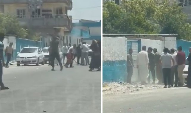 Şanlıurfa'nın ilçesinde taşlı,sopalı ve silahlı kavga! Yaralı var