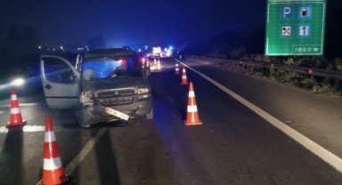 TEM otoyolunda trafik kazası: 1 ölü, 8 yaralı