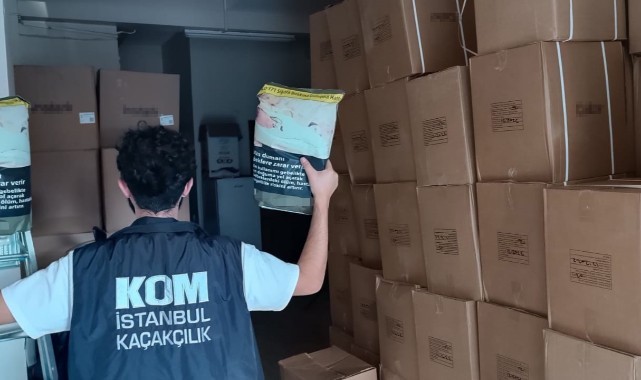 32 milyon lira değerinde 5 ton kaçak tütün ele geçirildi