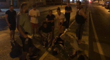 Çorlu’da motosikletin çarpıp kaçtığı yaya yaralandı