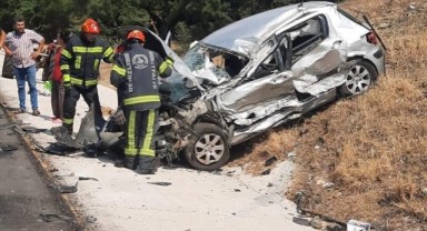 Kontrolden çıkan otomobil şarampole yuvarladı: 3 yaralı