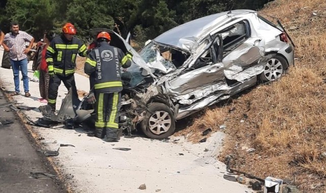 Kontrolden çıkan otomobil şarampole yuvarladı: 3 yaralı