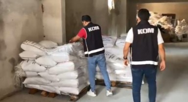 Mersin'de 50 ton kaçak ve sahte deterjan ele geçirildi