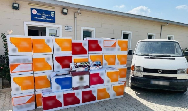 Mersin'de çok sayıda kaçak makaron ele geçirildi