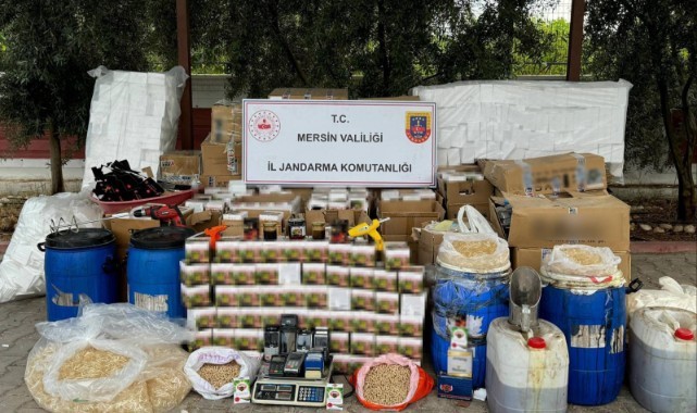  Mersin'de sahte ilaç yapan şüphelilere operasyon!