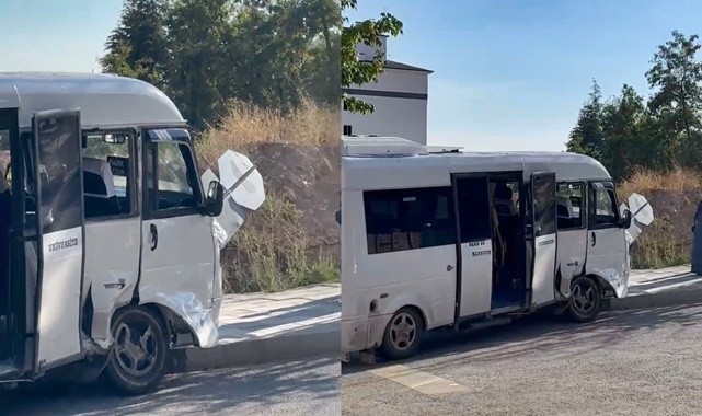 Otomobil ile minibüs çarpıştı: 1 yaralı