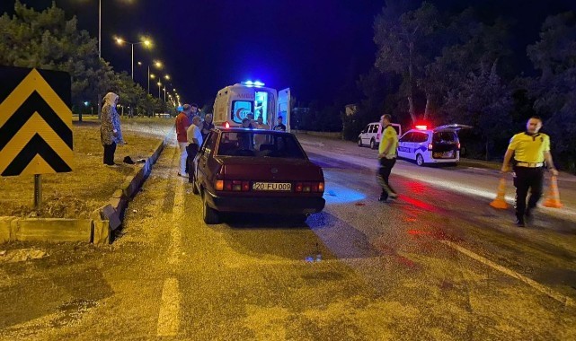 Otomobil ile motosiklet çarpıştı: 1 yaralı