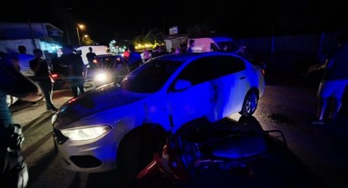 Otomobil ile motosiklet çarpıştı: 2 yaralı