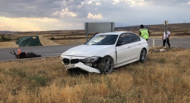 Otomobil ile motosiklet çarpıştı: 4 yaralı