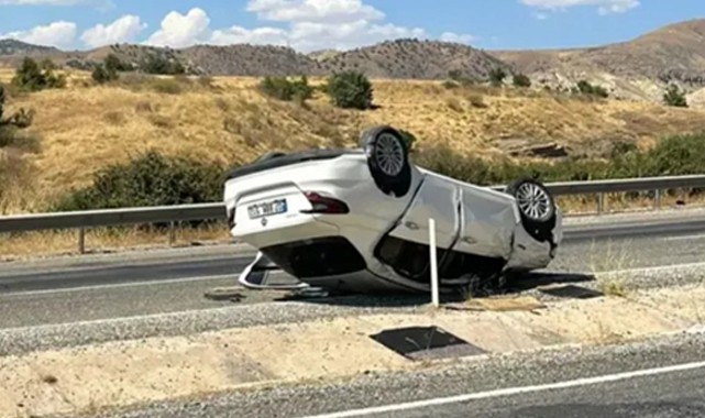 Otomobil takla attı! 3 Yaralı