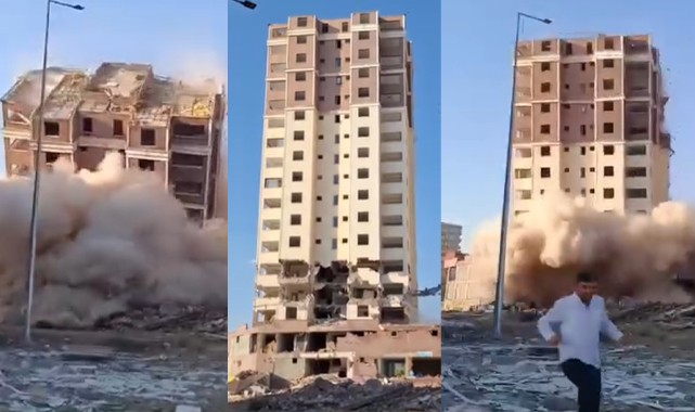 Siverek'te 17 katlı bina yıkıldı!