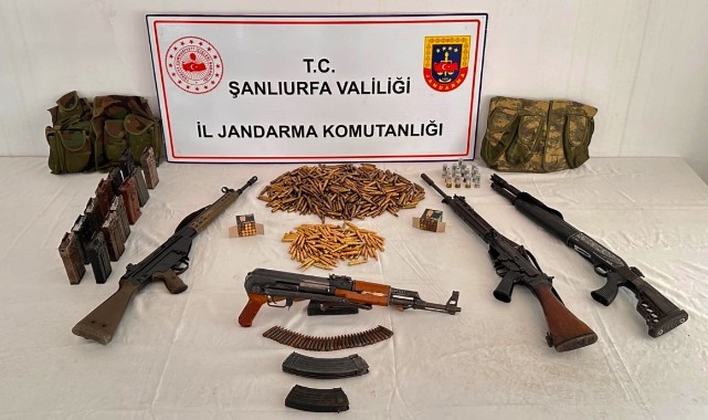 Siverek'te uzun namlulu silahlar ele geçirildi