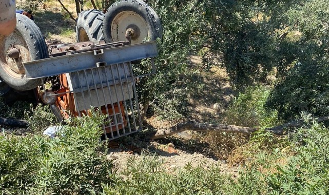 Ters dönen traktörün 18 yaşındaki sürücüsü öldü