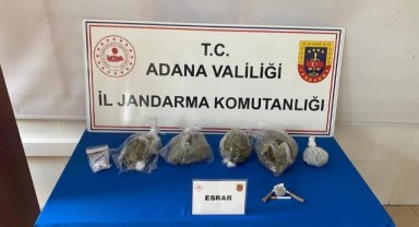 Adana’da kilolarca esrar ele geçirildi