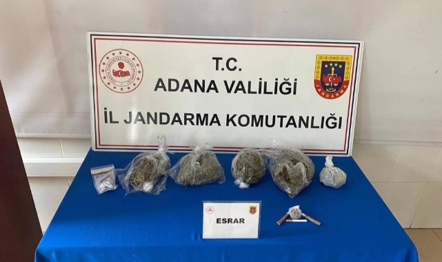 Adana’da kilolarca esrar ele geçirildi