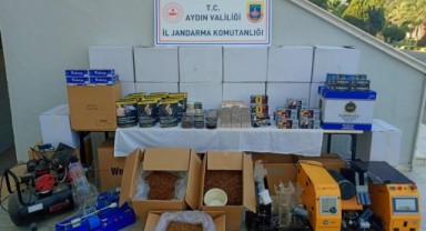 Aydın'da 249 bin 400 adet makaron ele geçirildi