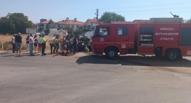 Direksiyon hakimiyetini kaybeden araç yoldan çıktı: 4 yaralı