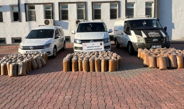 Gaziantep'te kaçak tütün ele geçirildi
