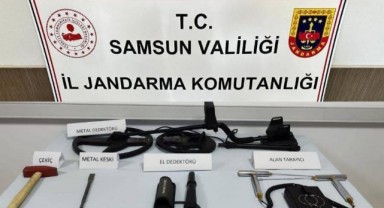 Kaçak kazı yapan 3 şahıs suçüstü yakalandı