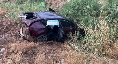 Kontrolden çıkan otomobil şarampole devrildi: 1 yaralı