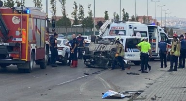 Kontrolden çıkan otomobil takla attı: 1 ölü, 1 yaralı
