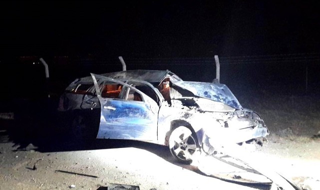 Kontrolden çıkan otomobil takla attı: 1 yaralı