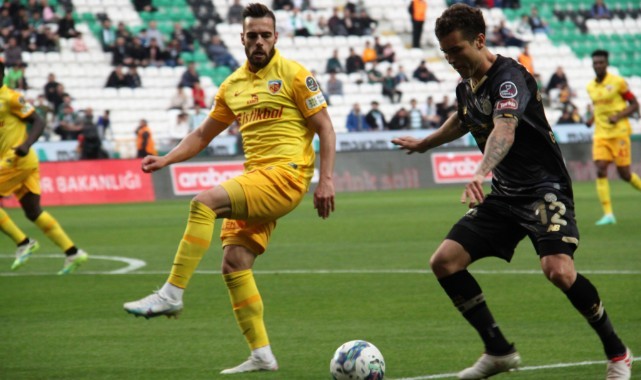 Konyaspor ile Kayserispor 33. randevuda