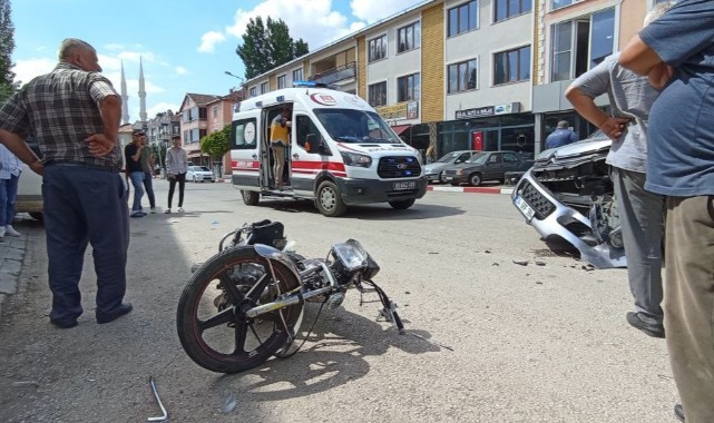 Motorsikletli kaza yaptı "Ayağımı hissetmiyorum" dedi