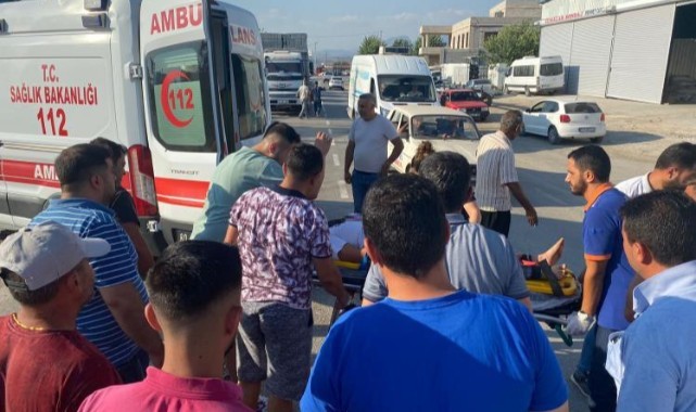 Otomobil ile motosiklet çarpıştı: 1 yaralı