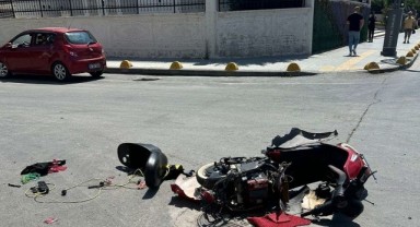Otomobil ve motosiklet çarpıştı: 1 çocuk yaralandı
