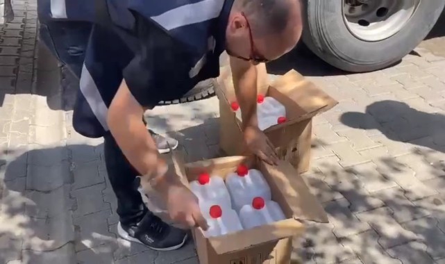 Sahte içki yapımında kullanılan etil alkol ele geçirildi
